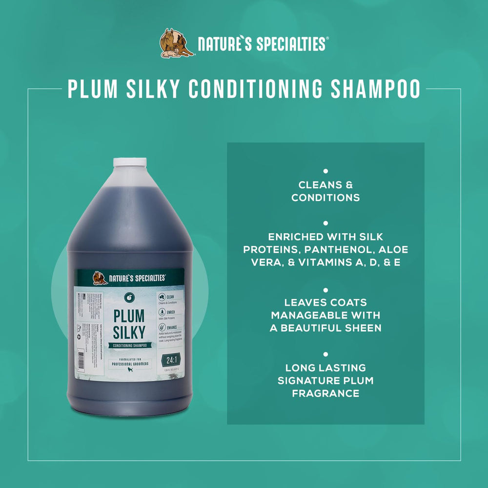 Plum Silky shampoo foamy lather forms quickly during washing.
