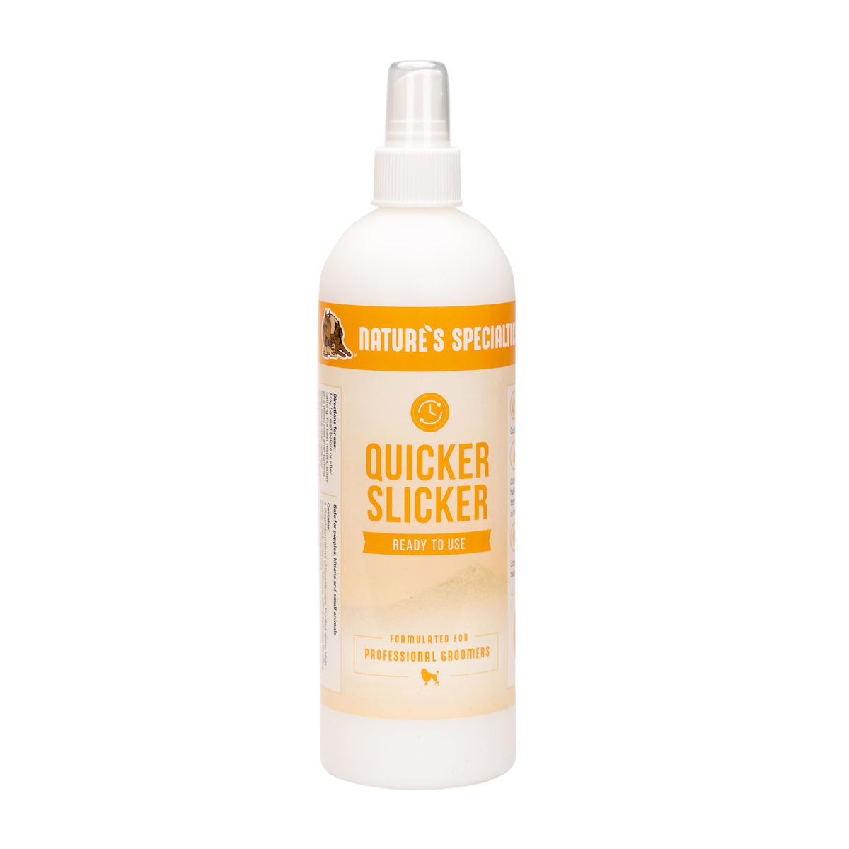 Nature's Specialties Quicker Slicker bottle mist for detangling and conditioning.