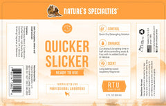 Nature's Specialties Quicker Slicker spray in action softens mats