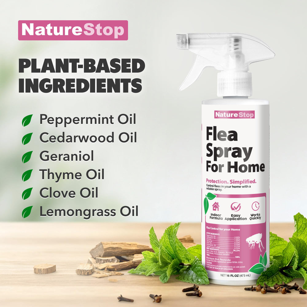 NatureStop Flea Spray is USA-made for quality and reliability