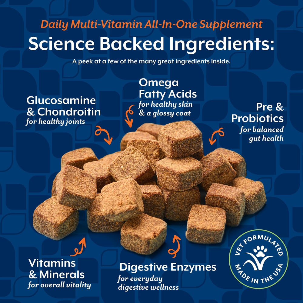 NaturVet All-in-One wheat-free formula chews for dogs with sensitivities.
