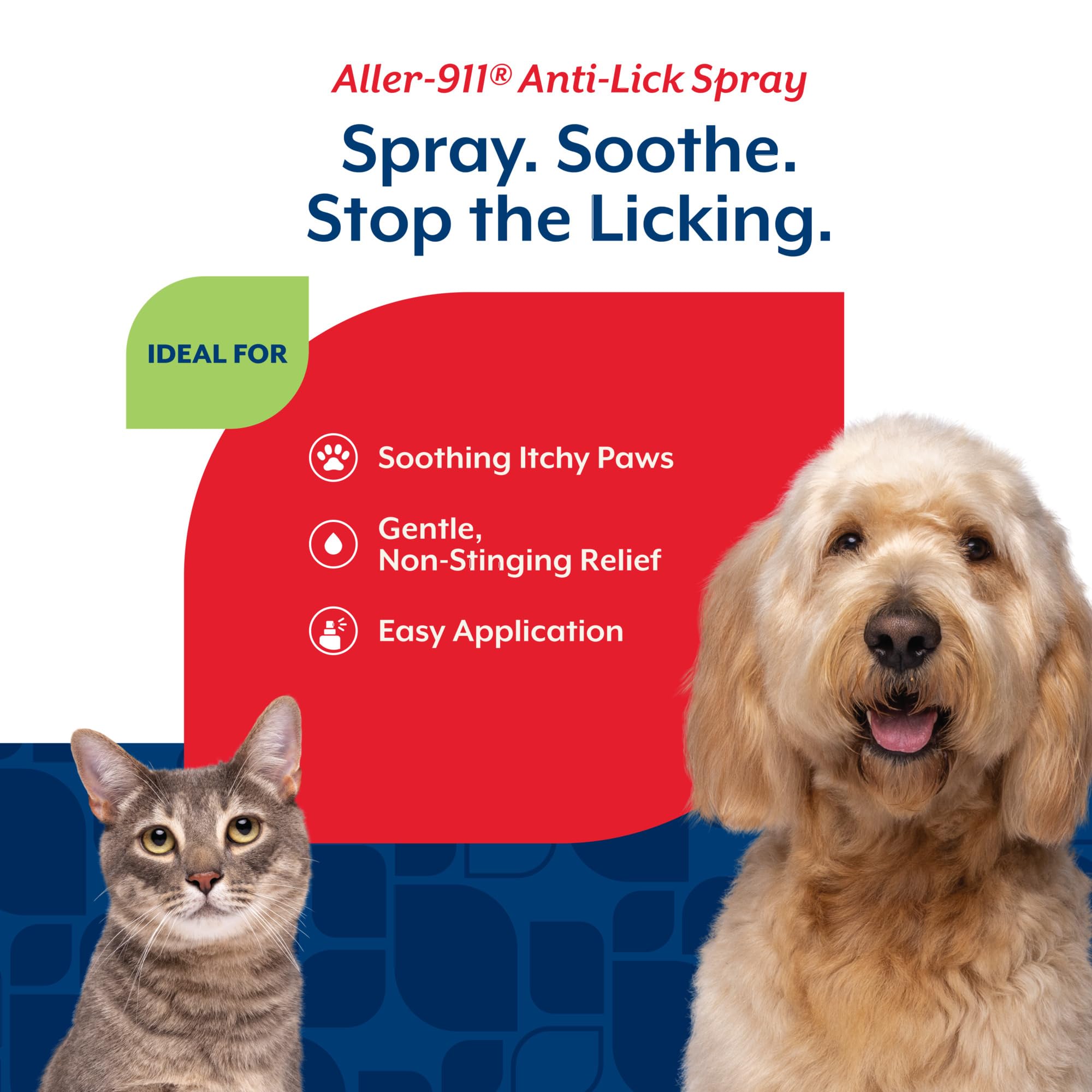 NaturVet Aller-911 aloe vera ingredient highlight for skin comfort.