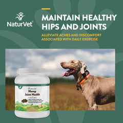 NaturVet antioxidants with hemp seed vitamins promoting overall wellness for dogs.