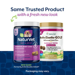 NaturVet ArthriSoothe-GOLD Level 3 soft chew close-up for joint support.