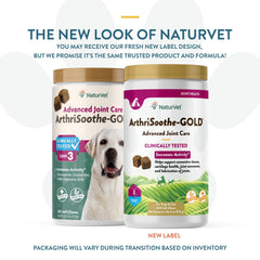 NaturVet ArthriSoothe-Gold Level 3 soft chews arranged like treats for dogs