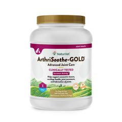 NaturVet ArthriSoothe-GOLD Level 3 bottle front supports joint comfort for dogs and cats