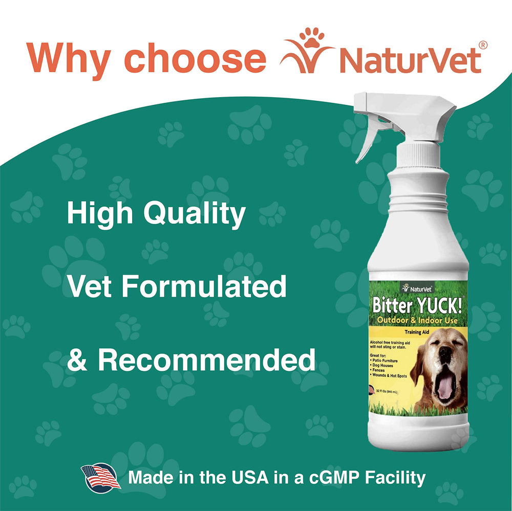NaturVet Bitter Yuck clear non-staining formula dries quickly