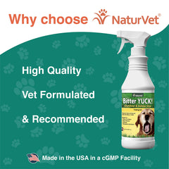 NaturVet Bitter Yuck clear non-staining formula dries quickly