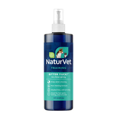 NaturVet Bitter Yuck spray bottle used to deter pet chewing effectively.