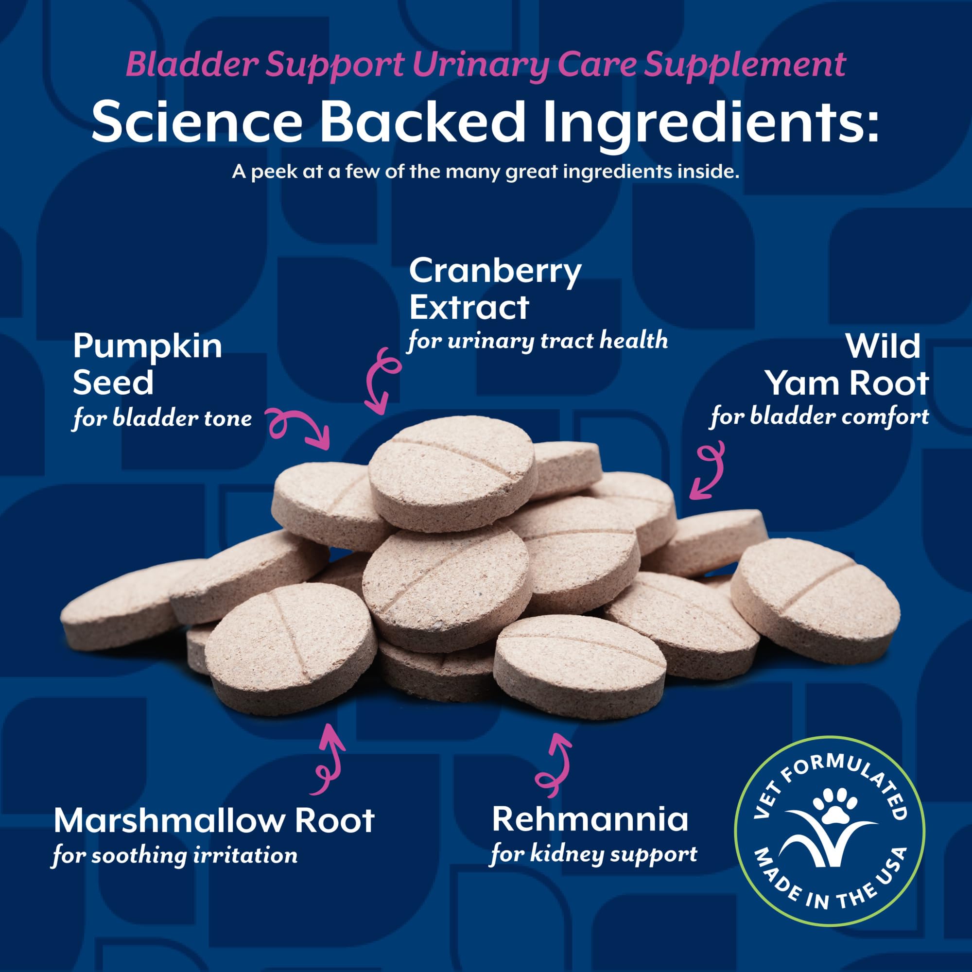 NaturVet Bladder Support for Dogs packaging shown with paw print suggesting vet-formulated quality
