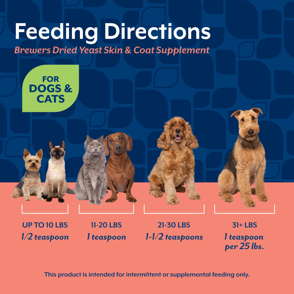 NaturVet Brewers Dried Yeast packaging highlighting USA production