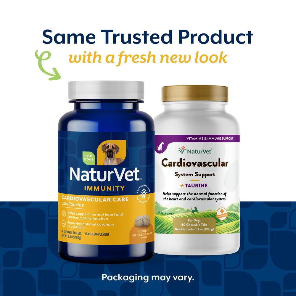 NaturVet Cardiovascular Support taurine content image supports heart rhythms