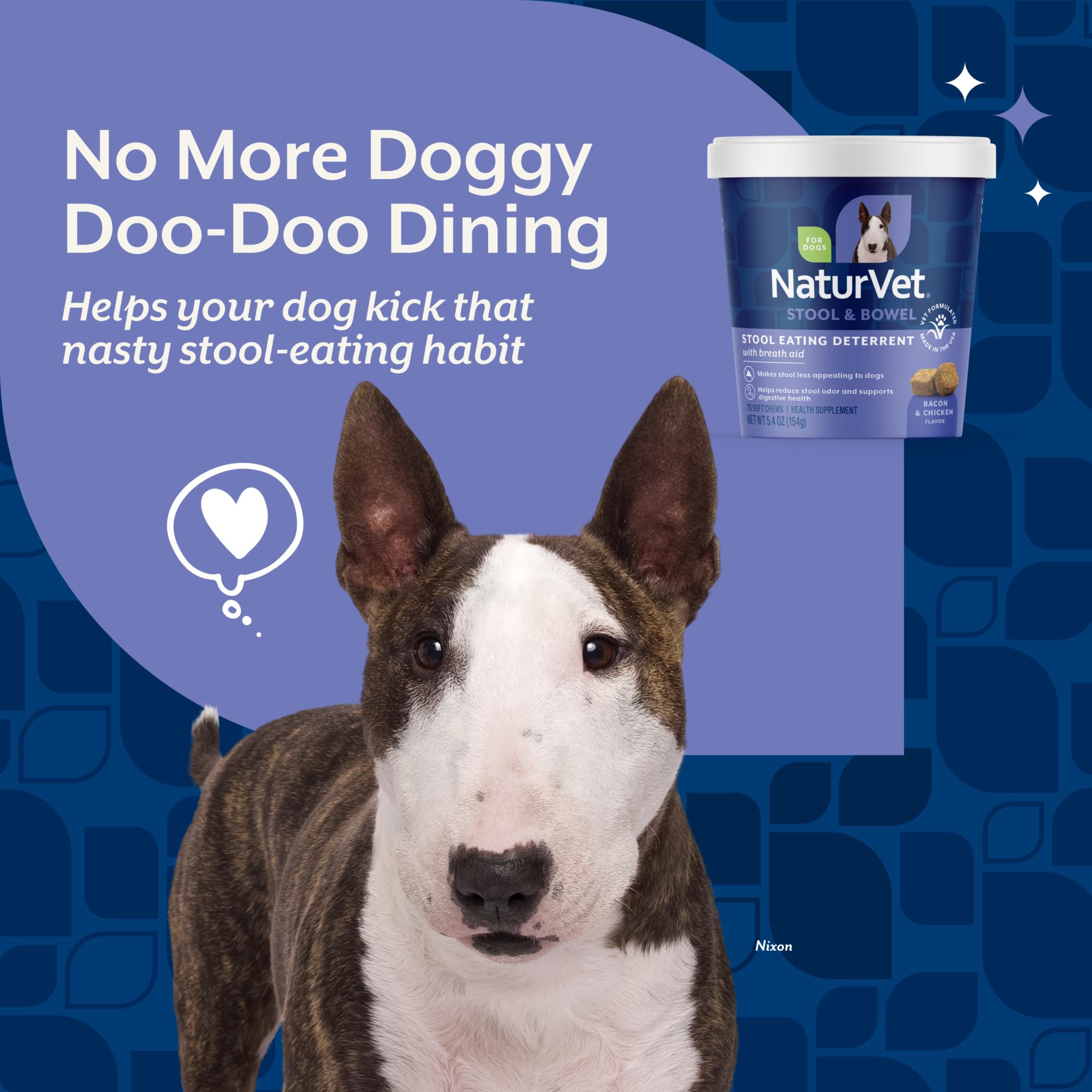 NaturVet Coprophagia Deterrent breath aid chew for fresher breath for dogs