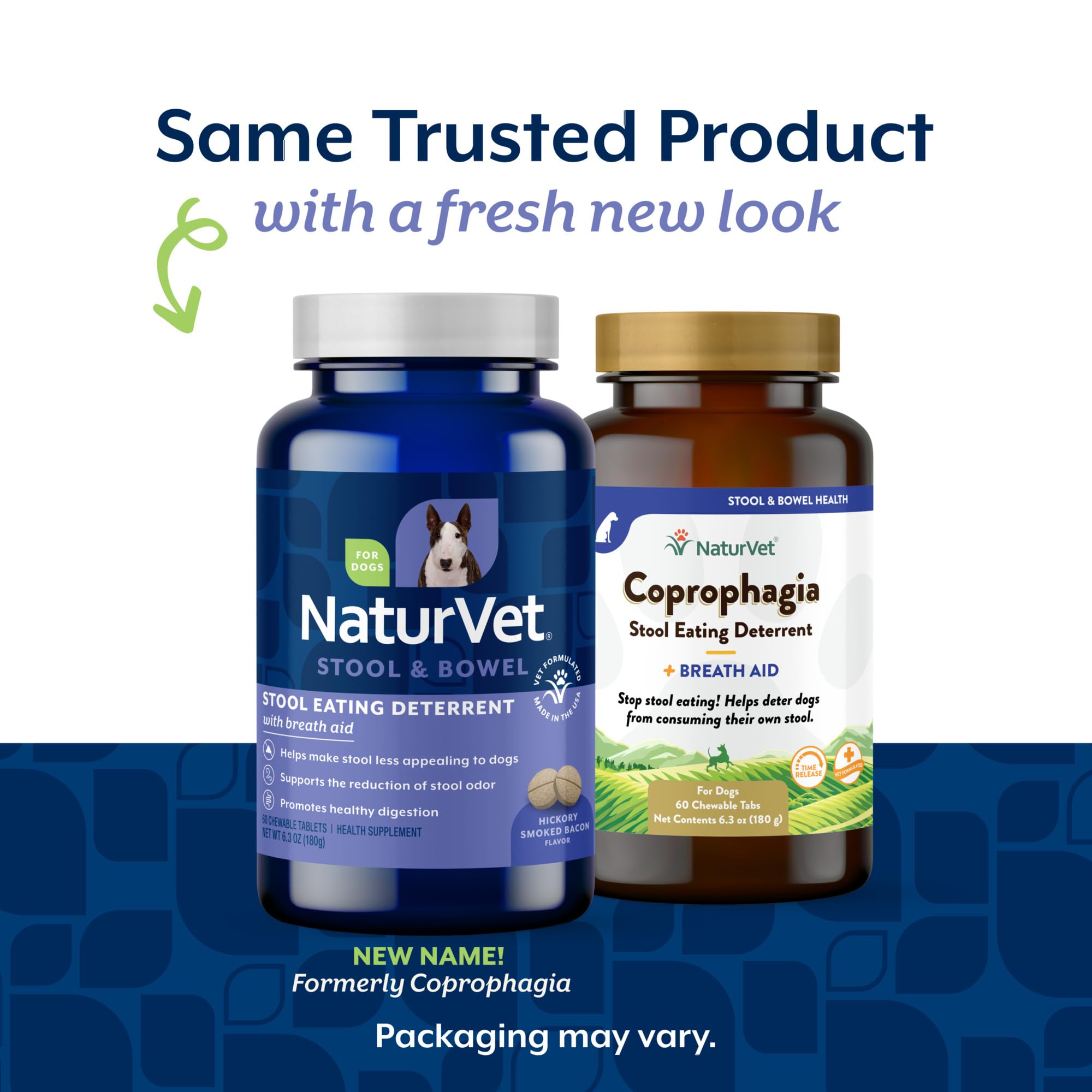 NaturVet Coprophagia Deterrent chews close-up; tasty tablets dogs enjoy.