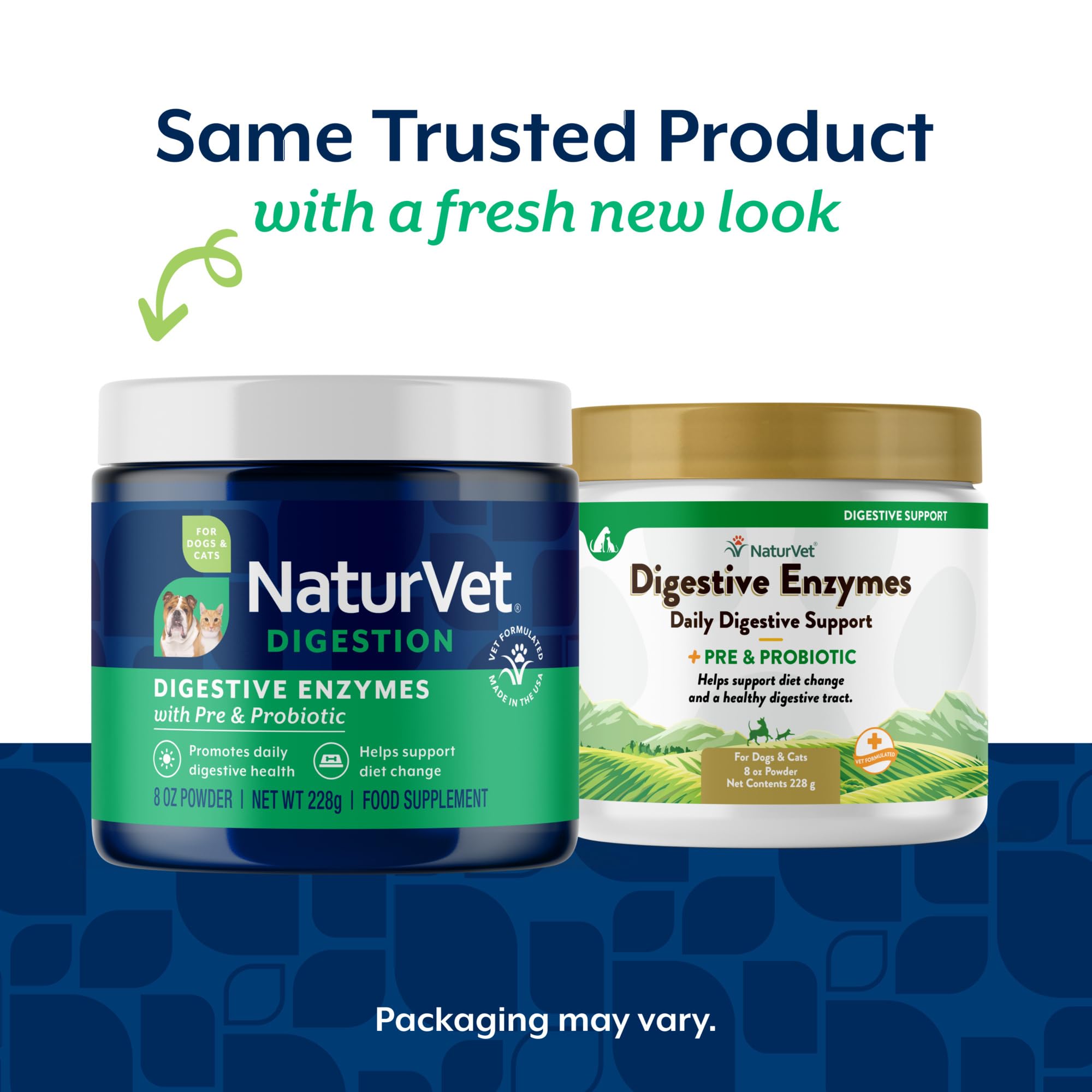 NaturVet digestive enzymes for dogs powder-dispense facilitates easy dosing and absorption.