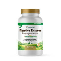 NaturVet Digestive Enzymes Soft Chews close-up texture aiding digestion.