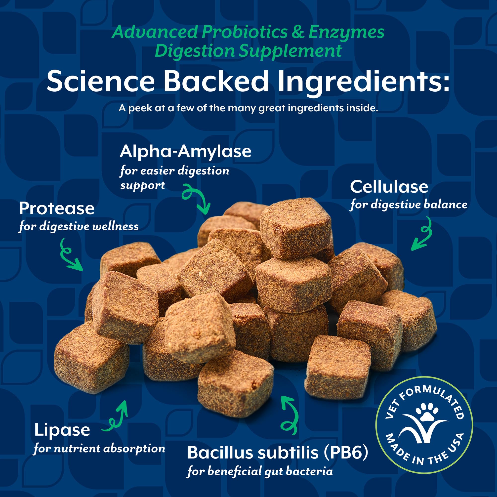 NaturVet digestive balance illustration showing stomach-friendly support for dogs