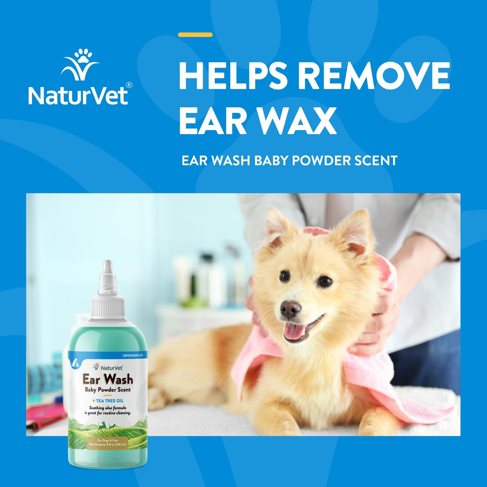 NaturVet ear wash bottle pour cap ready for easy application.