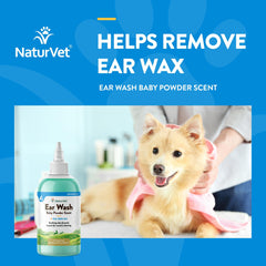 NaturVet ear wash bottle pour cap ready for easy application.