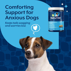NaturVet Emotional Support dog during separation scenario demonstrating calming aid