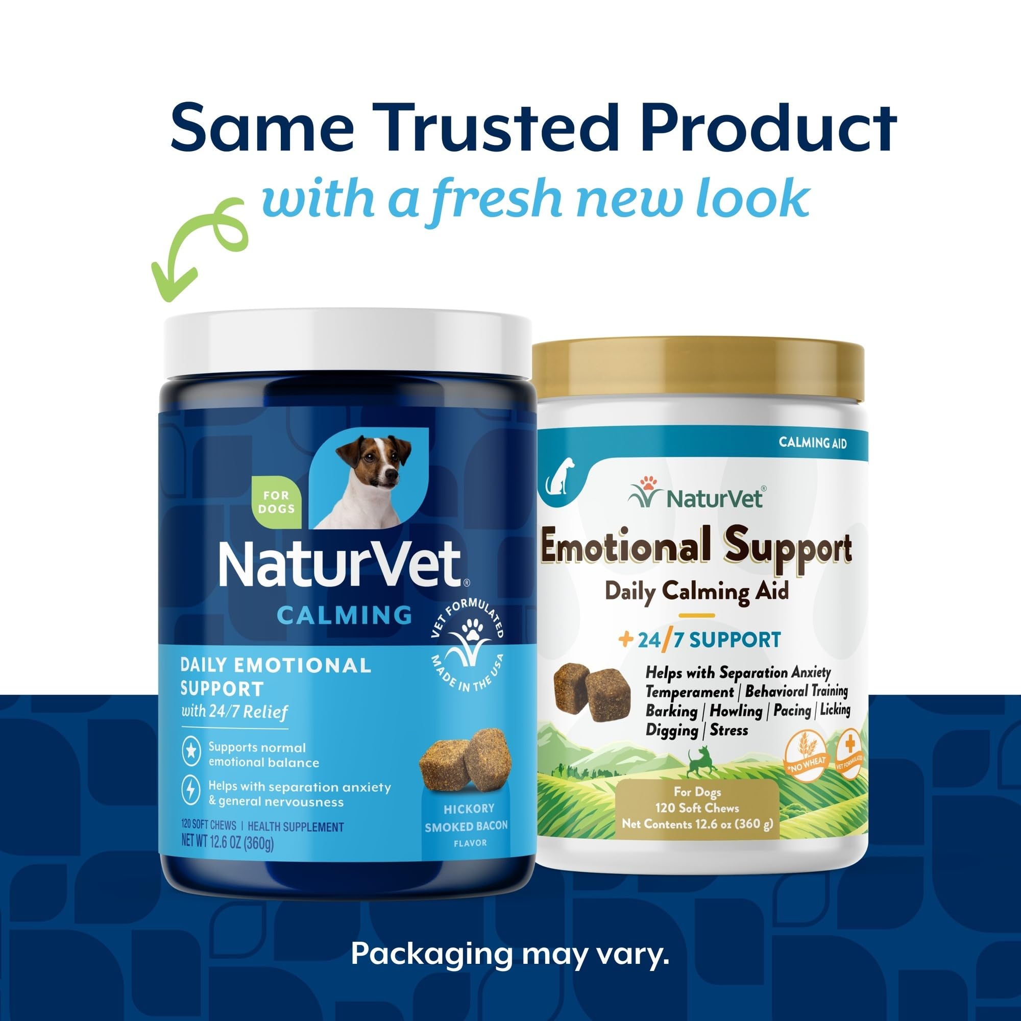 NaturVet Emotional Support soft chews close-up, tasty calming aid