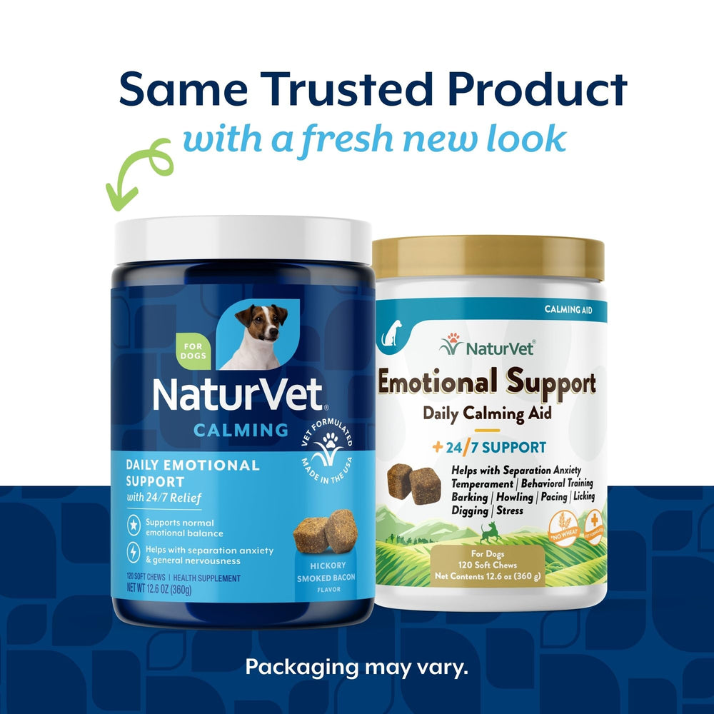 NaturVet Emotional Support soft chews close-up, tasty calming aid