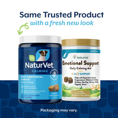 NaturVet Emotional Support soft chews close-up, tasty calming aid