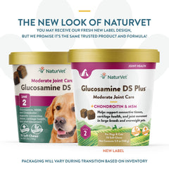 Close-up of NaturVet DS Plus soft chews designed for pet joints.