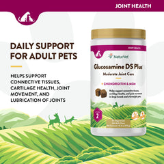 NaturVet Glucosamine DS Plus resealable jar keeps chews fresh