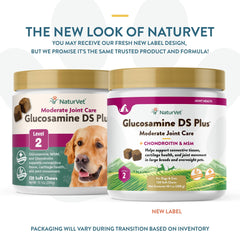 NaturVet Glucosamine DS Plus soft chews, tasty joint care for dogs and cats.