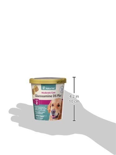 NaturVet Glucosamine DS Plus packaging highlighting USA-made quality.