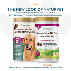 NaturVet Glucosamine DS Plus soft chews close-up; tasty joint support