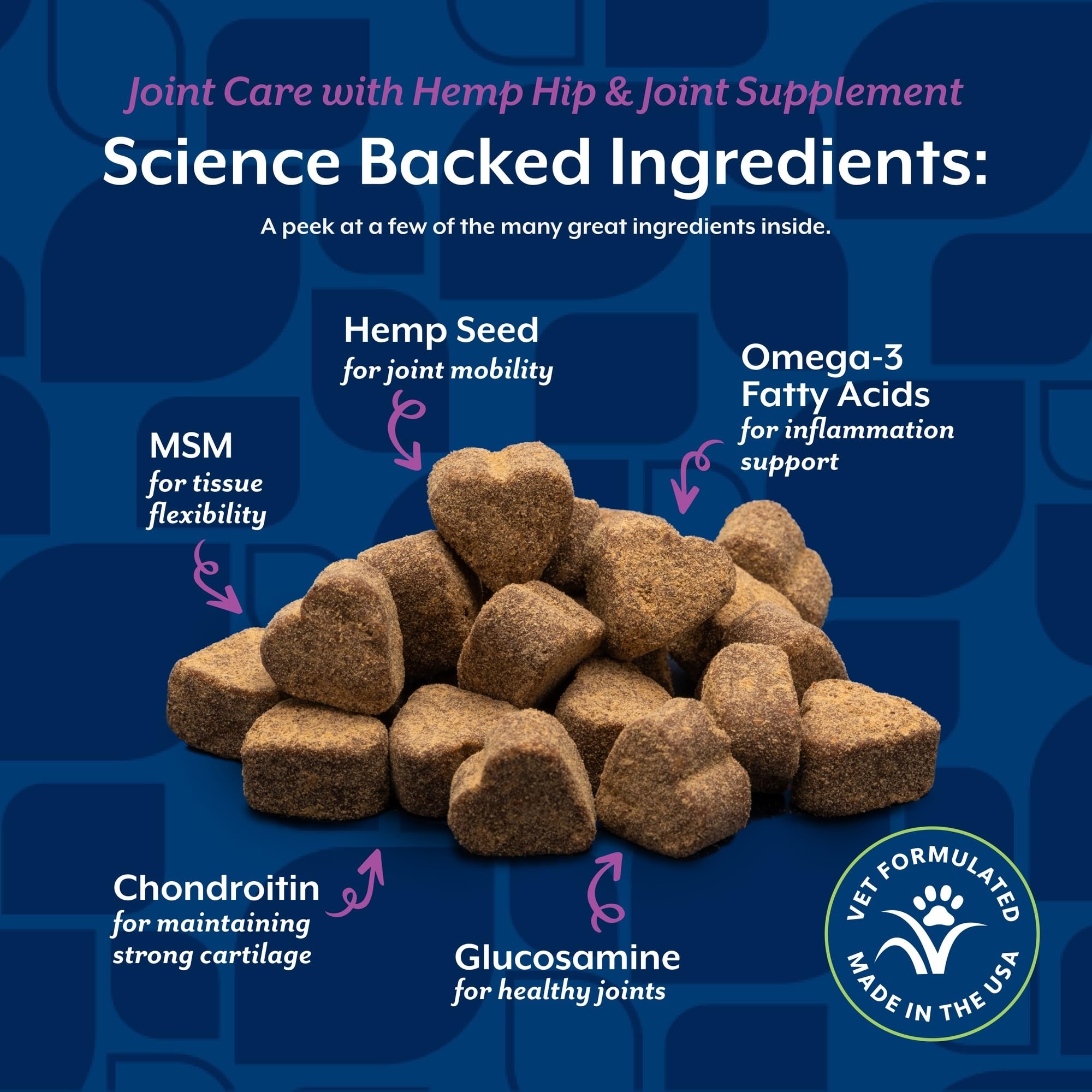 NaturVet glucosamine MSM chondroitin dog tablets for comfort