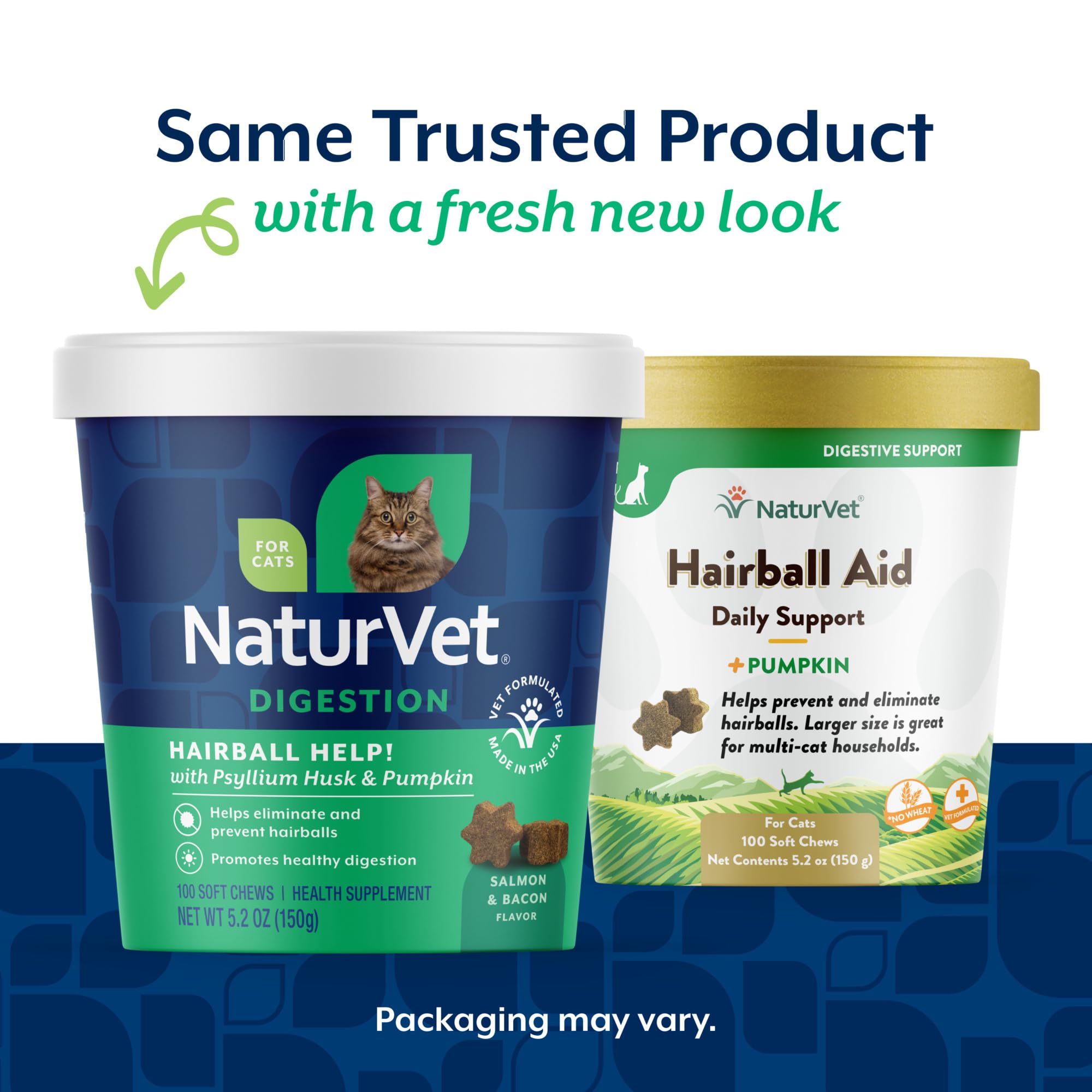 NaturVet Hairball Aid Salmon-flavored chews appealing to cats