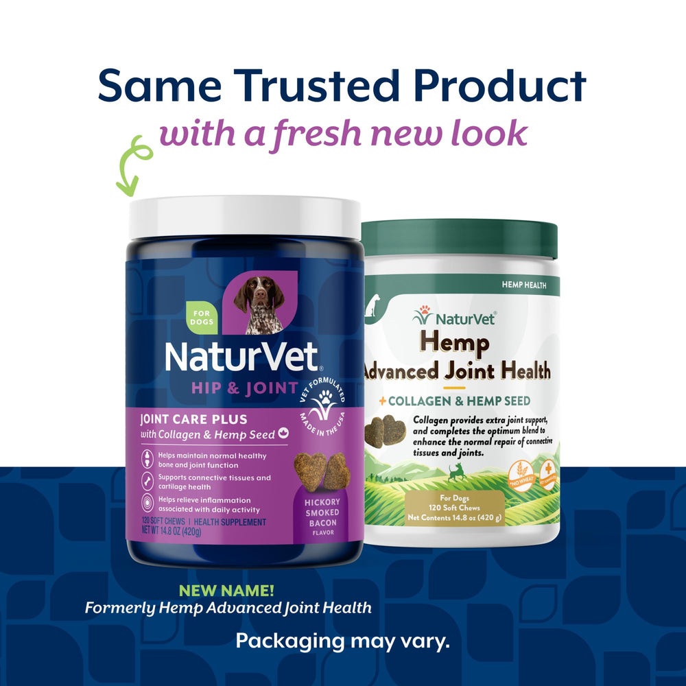 Close up of NaturVet chews highlighting joint support ingredients for dogs