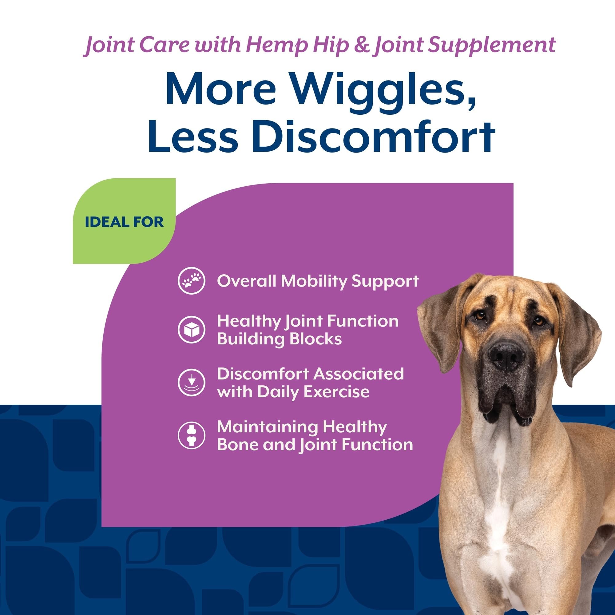 NaturVet hemp seed powder dog scoop for daily mobility