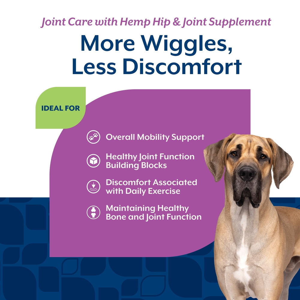 NaturVet hemp seed powder dog scoop for daily mobility