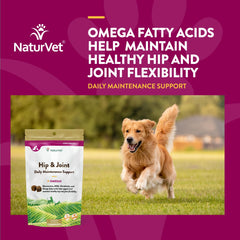 NaturVet hip and joint soft chew ingredients label close-up for transparency