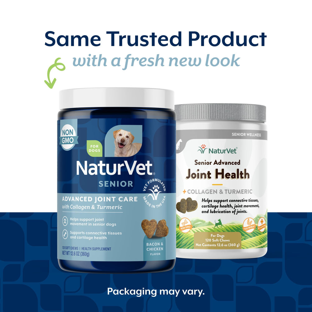 Ingredient panel highlighting glucosamine, MSM, chondroitin, and collagen for joints