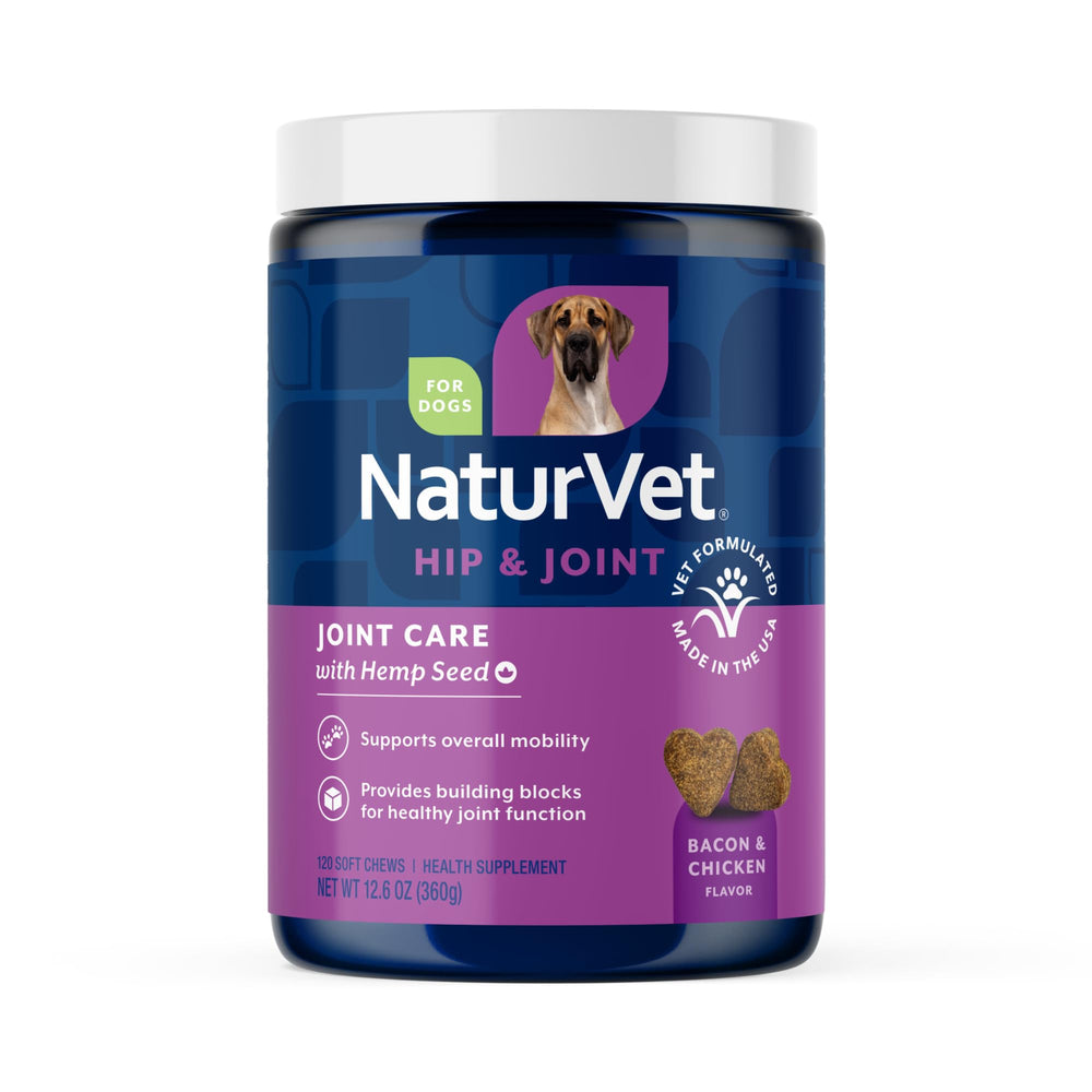NaturVet Joint Health dog bottle for daily joint support