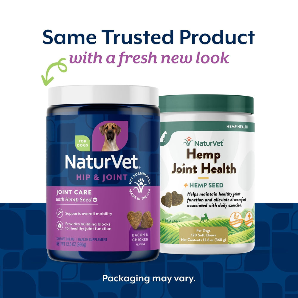 NaturVet Joint Health dog powder tub for mobility support