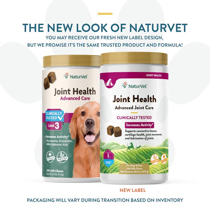 NaturVet Joint Health Level 3 chew close-up shows textured palatable bite