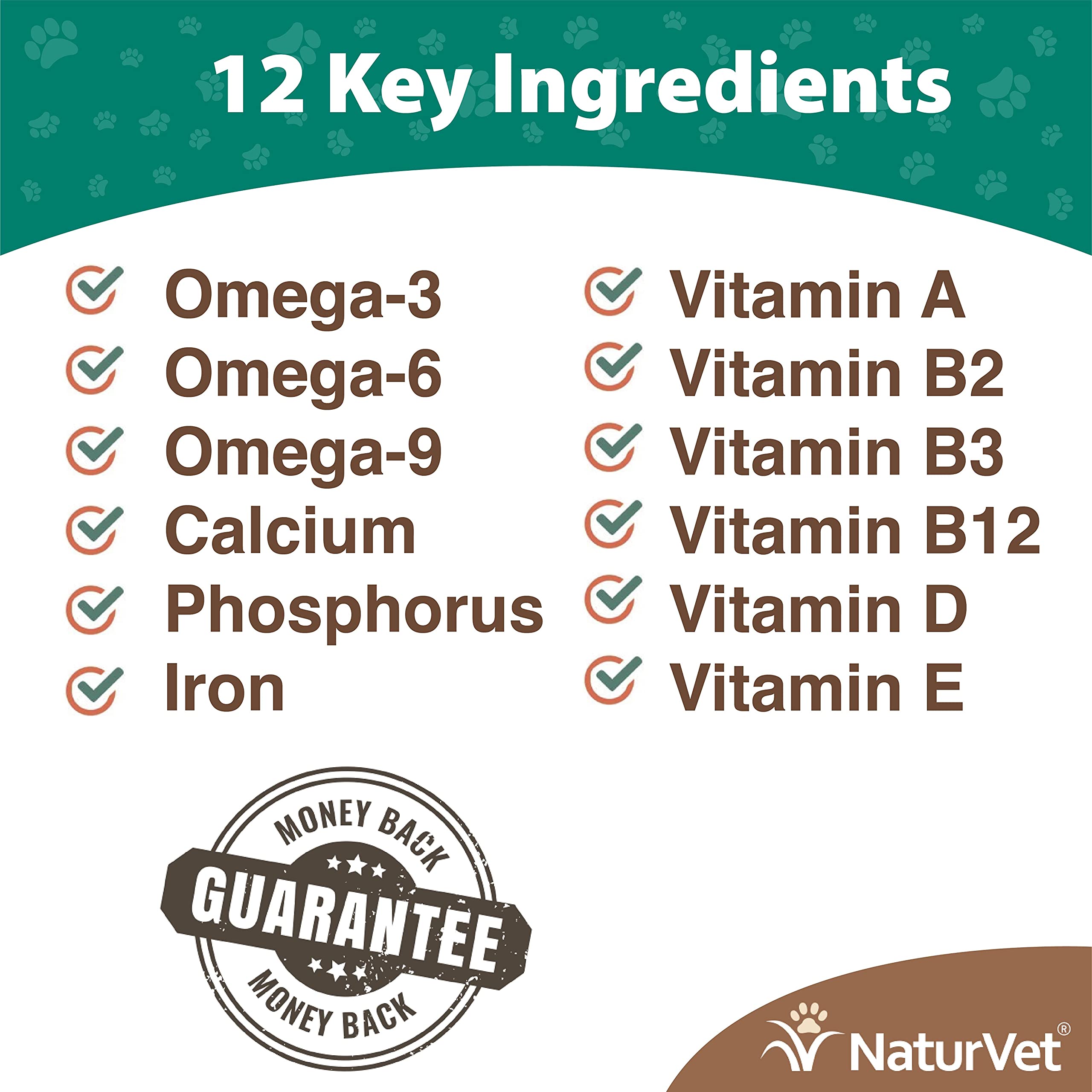 NaturVet Kelp Help Plus Omegas powder being scooped for easy administration