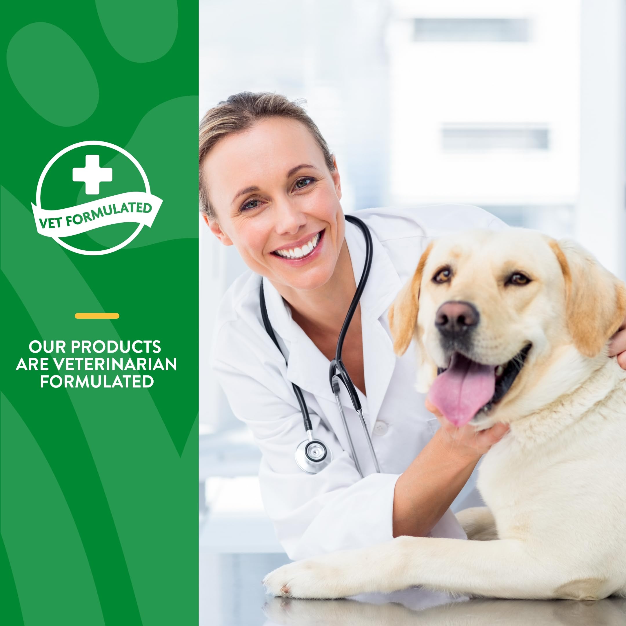 NaturVet Made in USA veterinarian formulated label on packaging.