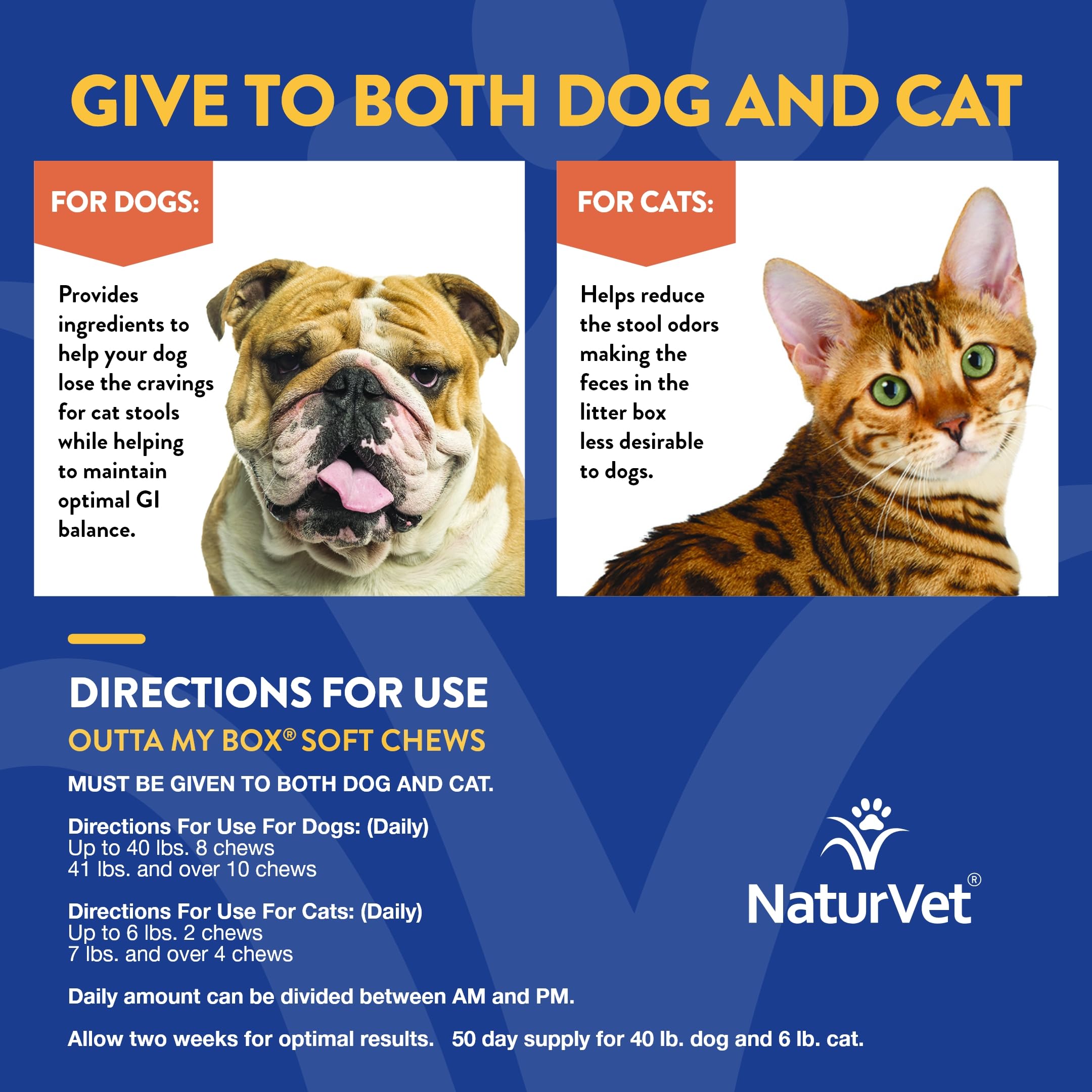 NaturVet Outta My Box dual-action label highlighting veterinarian formulation