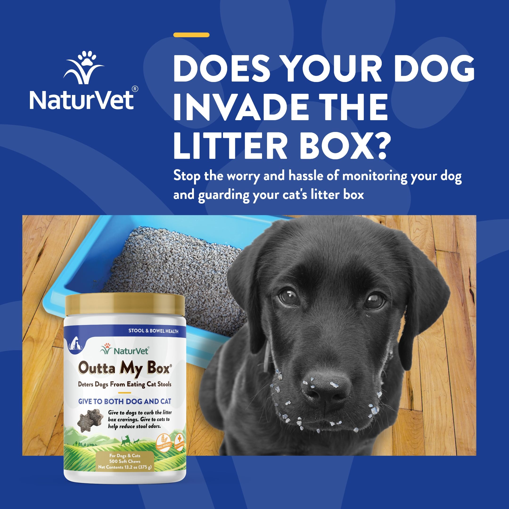 NaturVet Outta My Box packaging front, ready for shelf display
