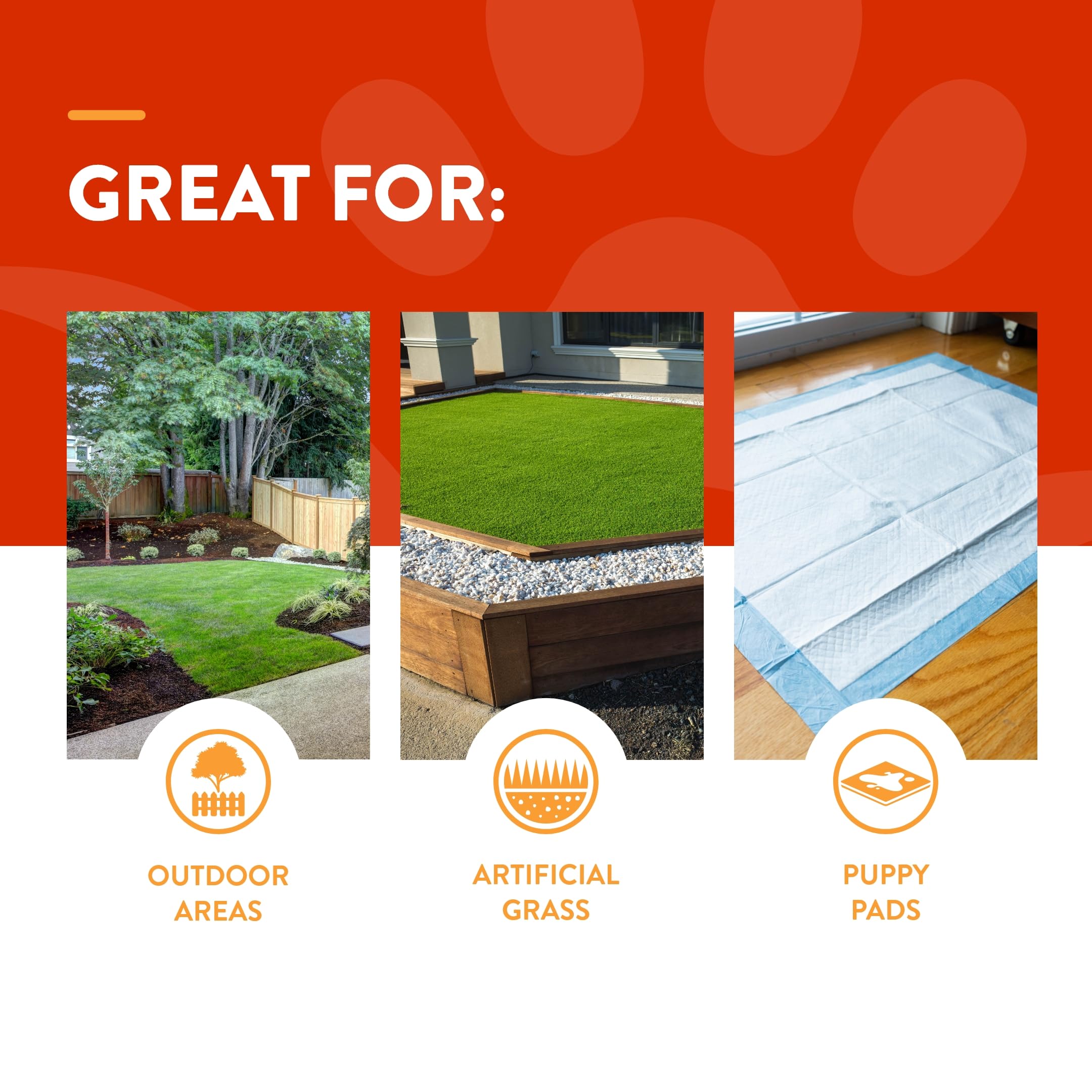 NaturVet Potty Here designated area helps consistency and habit formation.