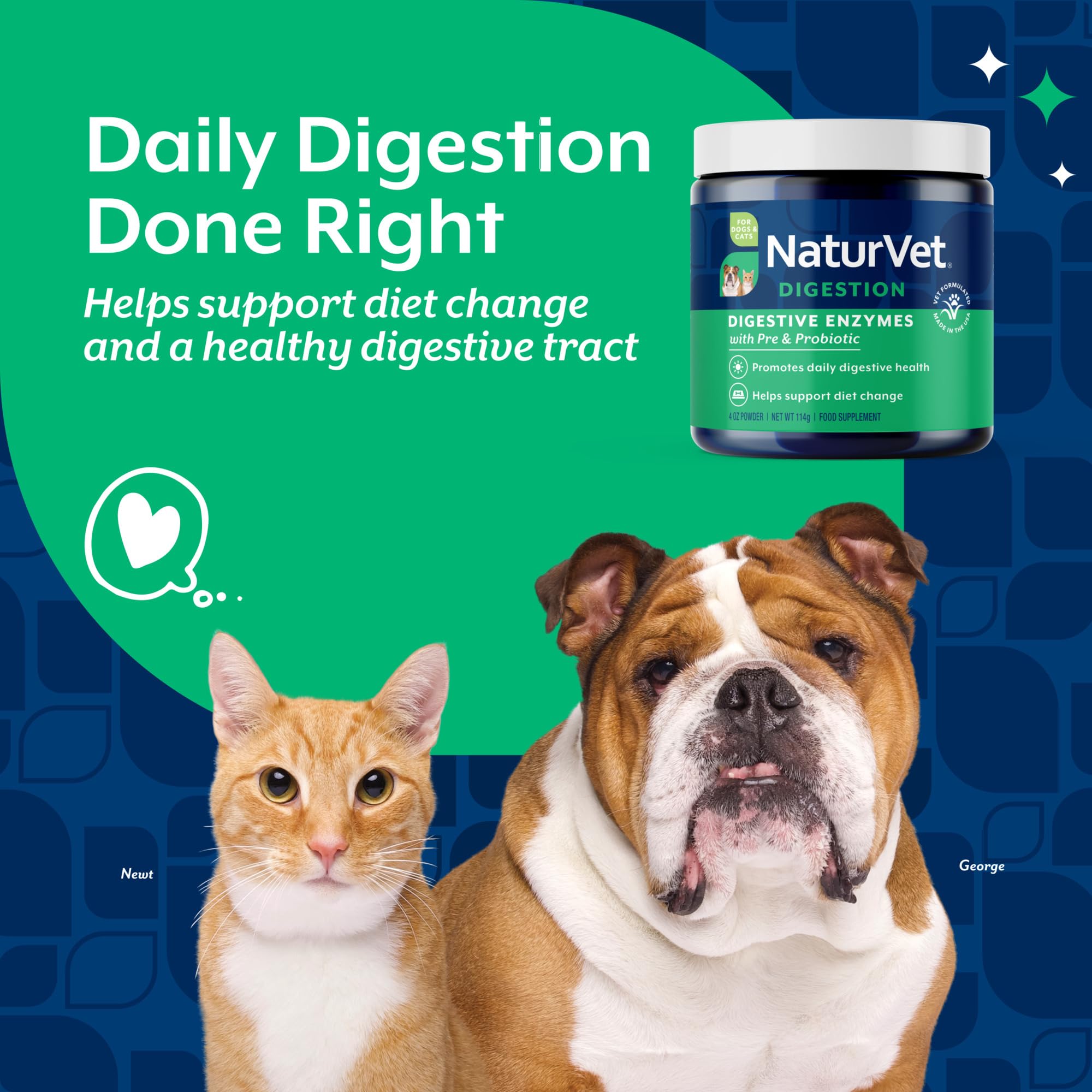 Pouring NaturVet powder into a bowl during mealtime for dogs.