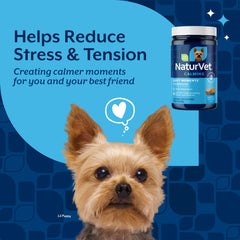 NaturVet Quiet Moments bacon-chicken flavored chews entice dogs during stressful events