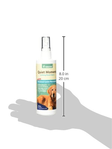 NaturVet Quiet Moments car spray for vehicles during travel with gentle aroma.